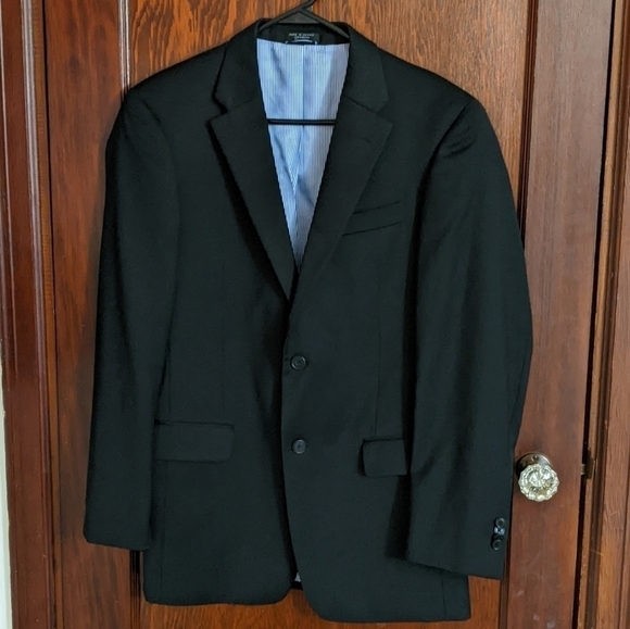 Tommy Hilfiger 100% Wool Black Long Sleeve Business Sport Coat Size Small - Picture 1 of 10